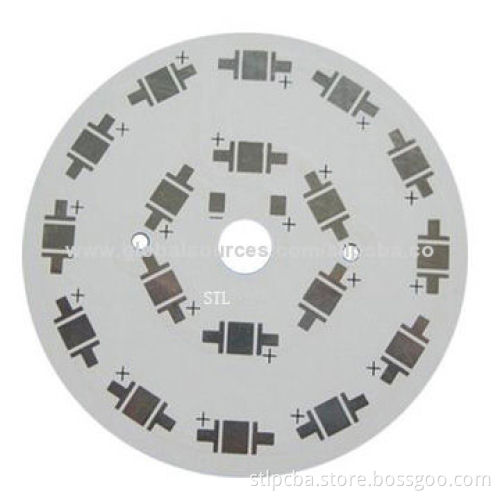 Immersion Gold 1 layer round PCB for LED, one stop services